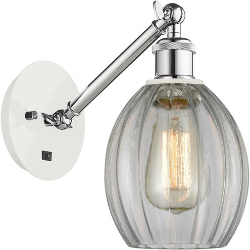 Ballston Eaton 1 Light 6 inch White and Polished Chrome Sconce Wall Light