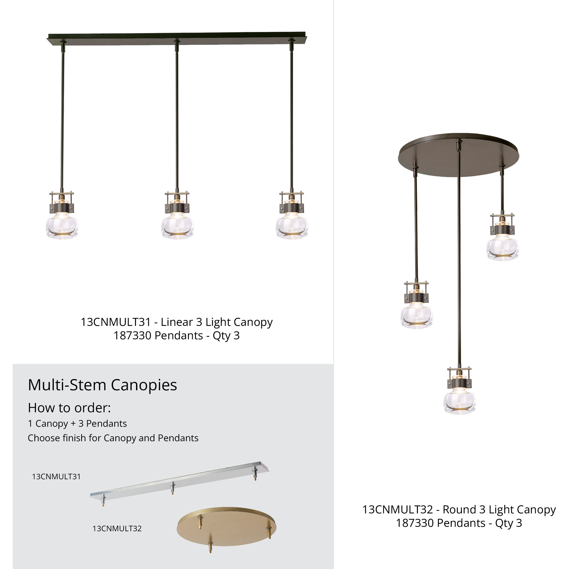 Cuff 1 Light 5.4 inch Modern Brass Mini Pendant Ceiling Light