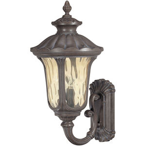 Beaumont 3 Light 28 inch Fruitwood Outdoor Wall Lantern