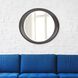 Ellipse 39 X 35 inch Glossy Charcoal Wall Mirror