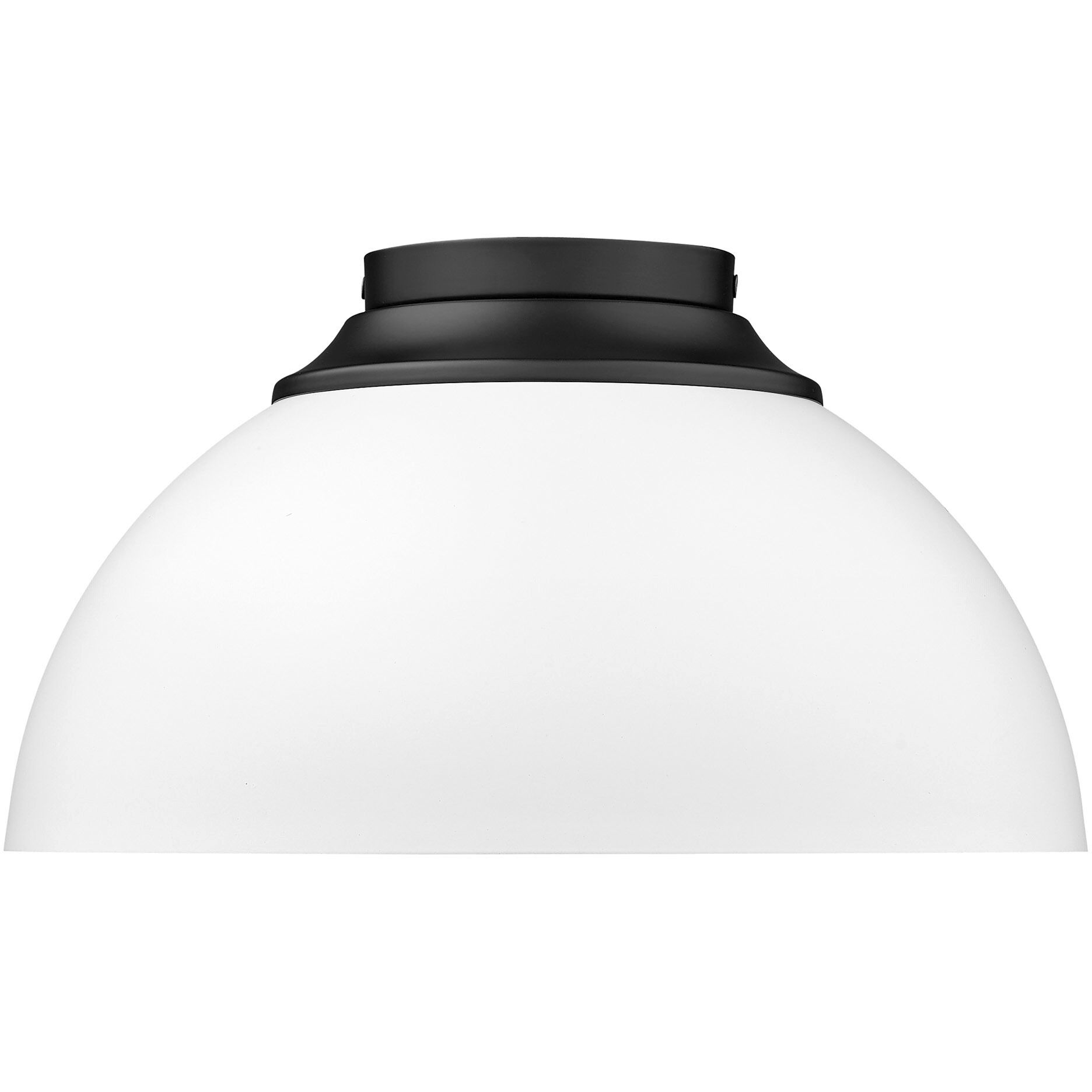 Yep Zoey 3 Light 13.75 inch Matte Black Flush Mount Ceiling Light in Matte White