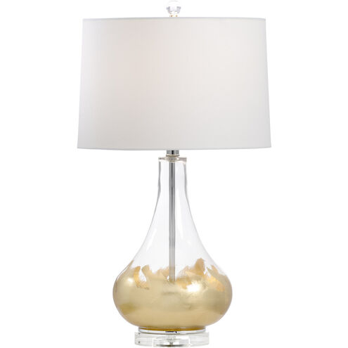 Town Square 27 inch 100.00 watt Clear/Gold Leaf/Clear Table Lamp Portable Light
