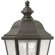 Estate Series Edgewater 3 Light 21.25 inch Oil Rubbed Bronze Outdoor Post Mount Lantern in Non-LED