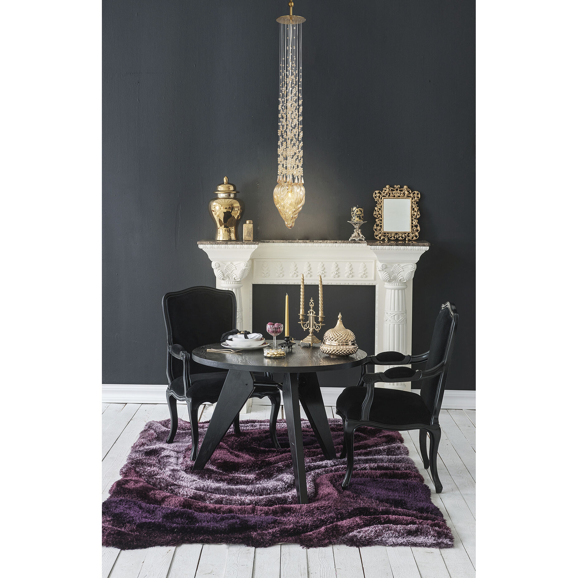 Cascata 7 Light 6 inch Polished Gold Chandelier Ceiling Light