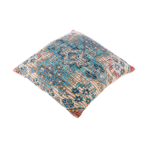 Coventry 26 X 26 inch Aqua/Beige/Bright Blue/Bright Pink/Bright Yellow Pillow Kit, Square