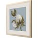 Florals Collection Champagne Gold Block Contemporary Framed Art