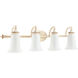 Alameda 4 Light 36 inch Persian White Bath Light Wall Light