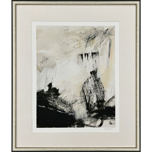 Quiet Ferocity Black and Beige Framed Art