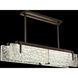 Terra 4 Light 52.25 inch Bronze Pendant Ceiling Light in Clear
