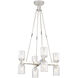 Lucian 8 Light 22 inch Polished Nickel Chandelier Ceiling Light in Clear Crystal and Polished Nickel