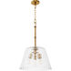 Lawton 3 Light 16 inch Brushed Brass Pendant Ceiling Light
