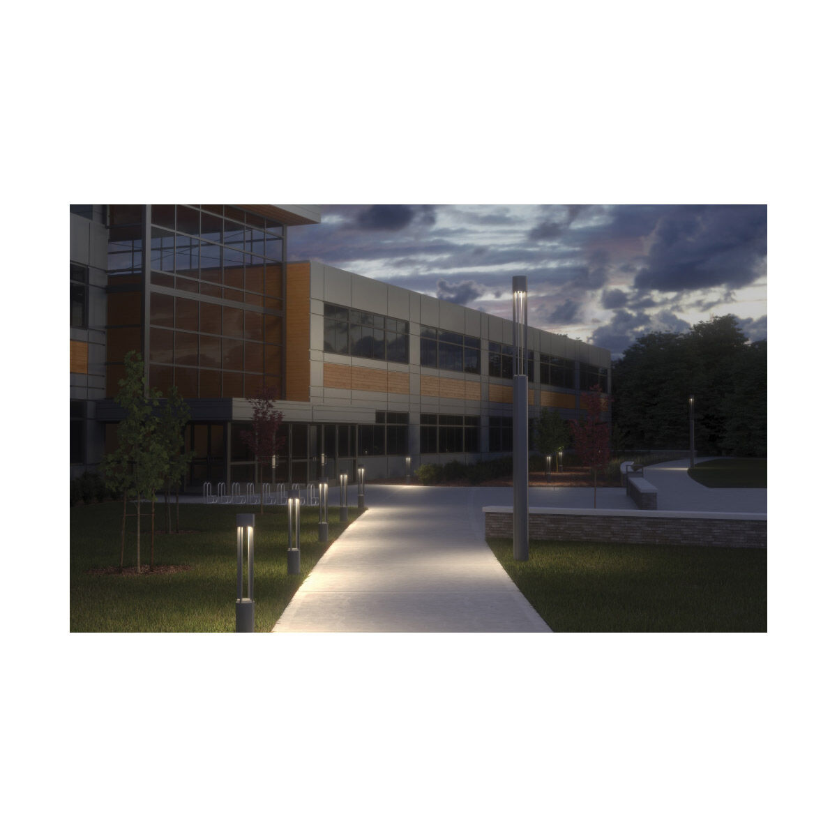 Sean Lavin Turbo 120 26.3 watt Black Outdoor Bollard in LED 80 CRI 3000K, 20 Degree, In-Line Fuse, 120V-277V, Integrated LED