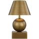 Silas 9.25 inch 2.30 watt Brass Portable Rechargeable Table Lamp Portable Light, By Coco & Dash