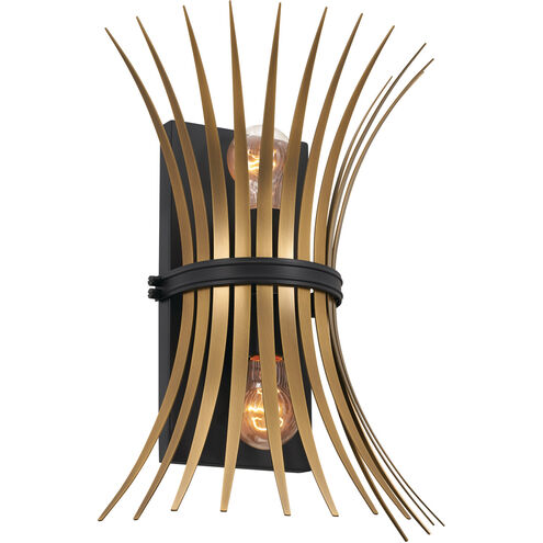 Homestead Baile 2 Light 8 inch Black Wall Sconce Wall Light, Baile