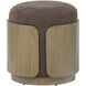 Hutton 18 inch Harvest Oak with Chocolate Ottoman