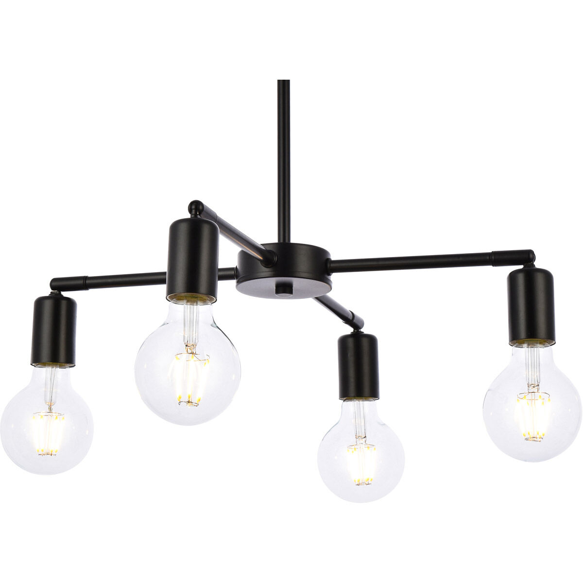 Cairo 4 Light 22.2 inch Black Pendant Ceiling Light