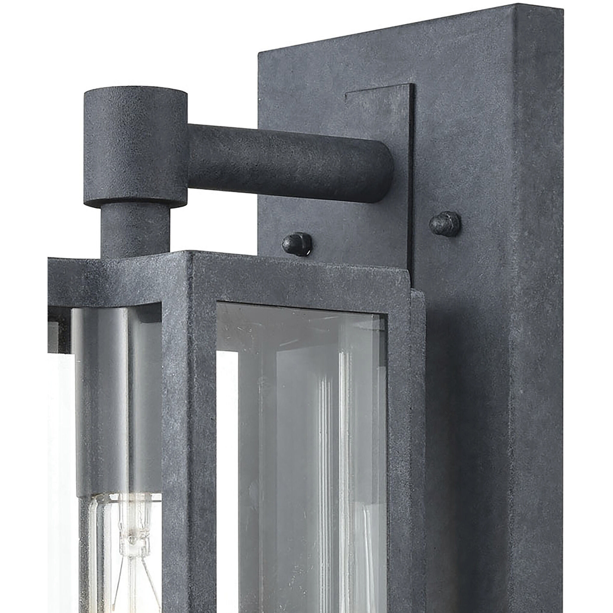 Bianca 1 Light 13 inch Aged Zinc Outdoor Wall Sconce