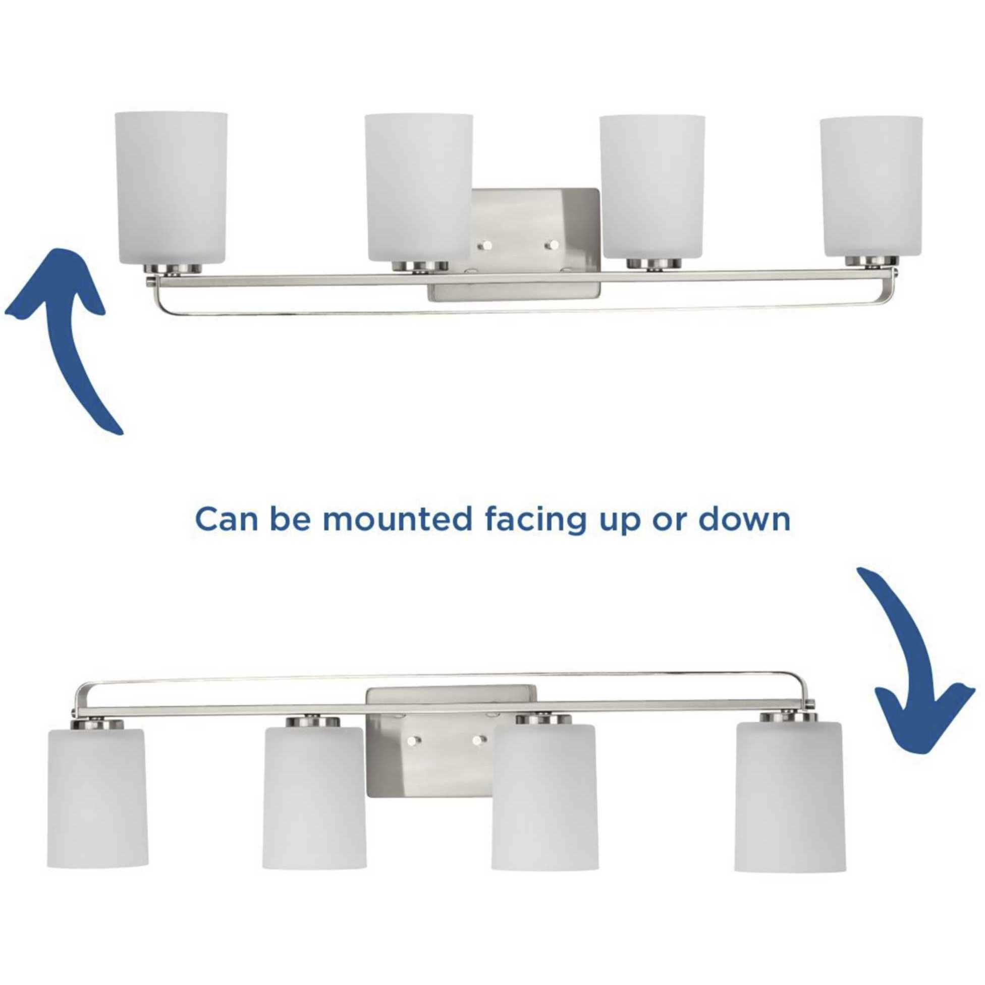 League 4 Light 33 inch Brushed Nickel Bath Vanity Wall Light