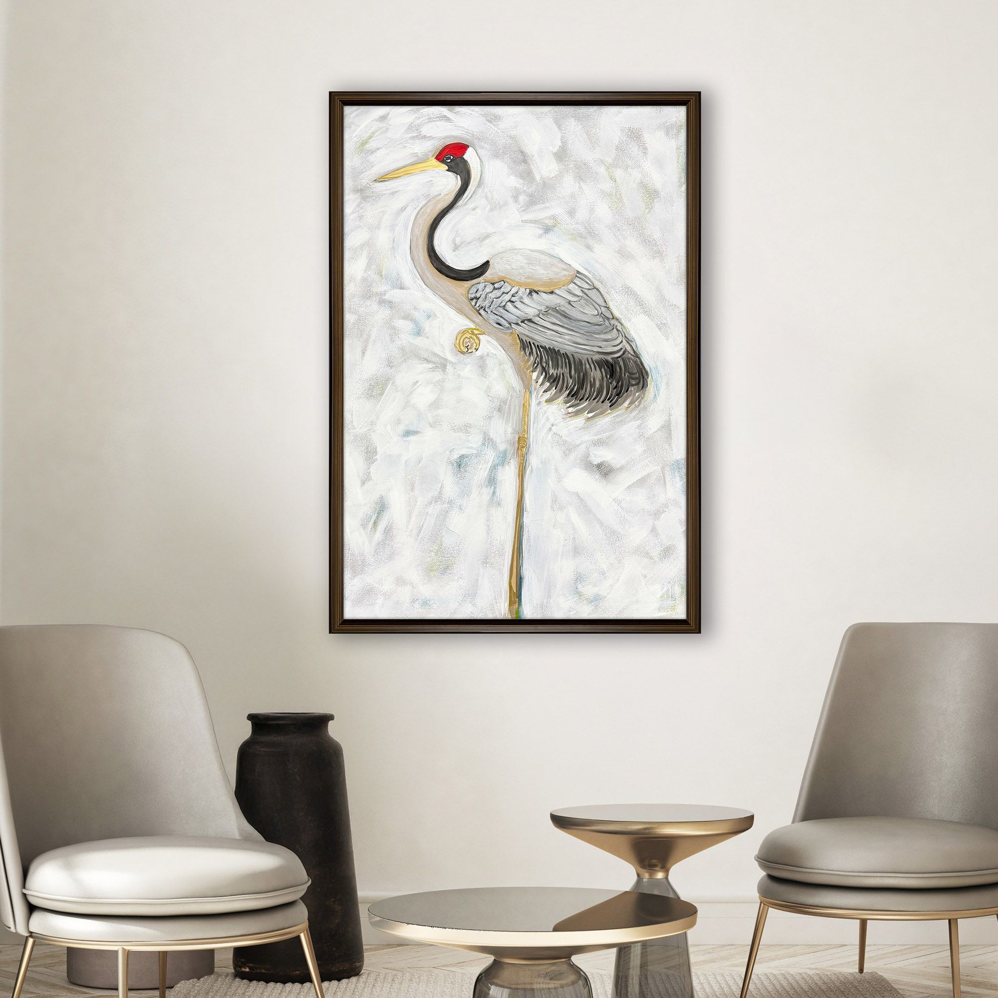 Good Wish White and Gray and Brown Framed Art, The Studio