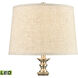 Strangford 32 inch 9.00 watt Gray with Satin Nickel Table Lamp Portable Light