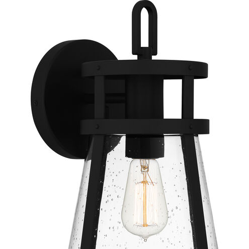 Barber 1 Light 17 inch Matte Black Outdoor Wall Lantern