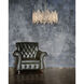 Equilibrium 6 Light 24 inch Matte Gold with Polished Chrome Chandelier Ceiling Light