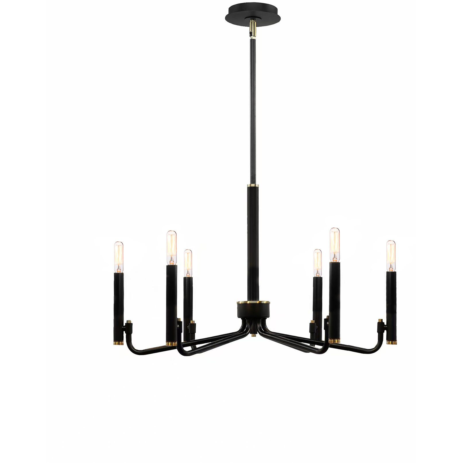 Bedford LED 24 inch Matte Black Chandelier Ceiling Light