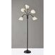 Sophia 67 inch 60.00 watt Black with Antique Brass Accents Floor Lamp Portable Light, Simplee Adesso