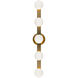 Pizzazz Wall Sconce Wall Light in Aged Gold Brass