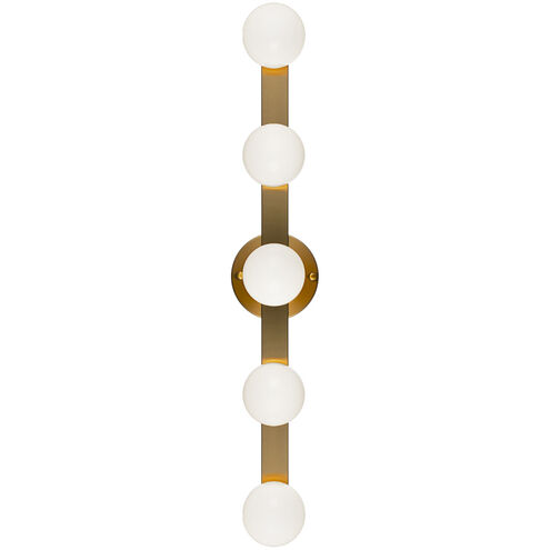 Pizzazz Wall Sconce Wall Light in Aged Gold Brass