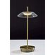 Ako 12 inch 2.00 watt Antique Brass Cordless Table Lamp Portable Light, ADS360