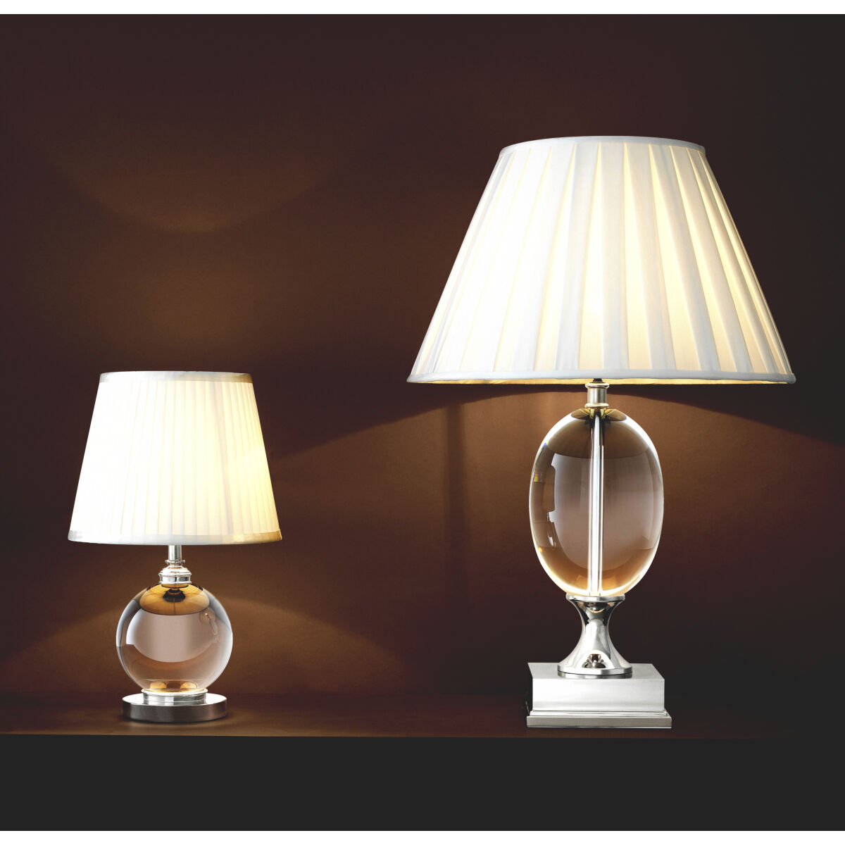 Galvin 26.38 inch 100 watt Crystal Glass Table Lamp Portable Light