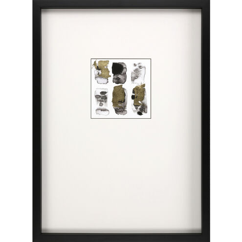 Mantra Black and Metallic and White Framed Art