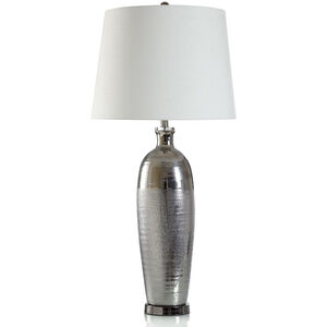 Cameron 38 inch 150.00 watt Metallic Silver Table Lamp Portable Light