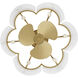 Maisie 21.75 inch Brushed Gold Fandelier