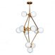 Domi LED 25 inch Gold Chandelier Ceiling Light