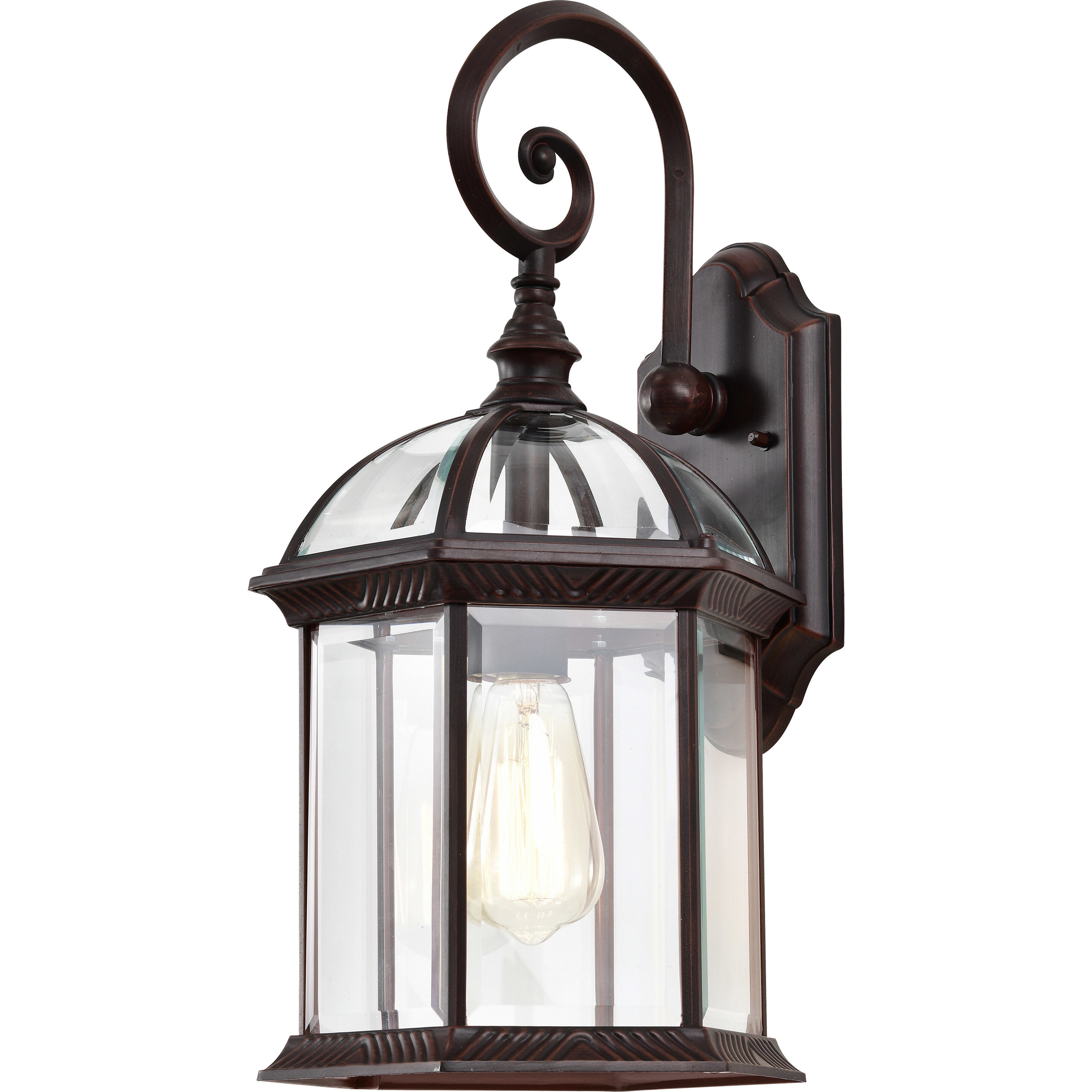 Boxwood 1 Light 19 inch Rustic Bronze Outdoor Wall Lantern