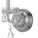 Traditional Crystal Sconce Wall Light in Clear Hand Cut, Polished Chrome