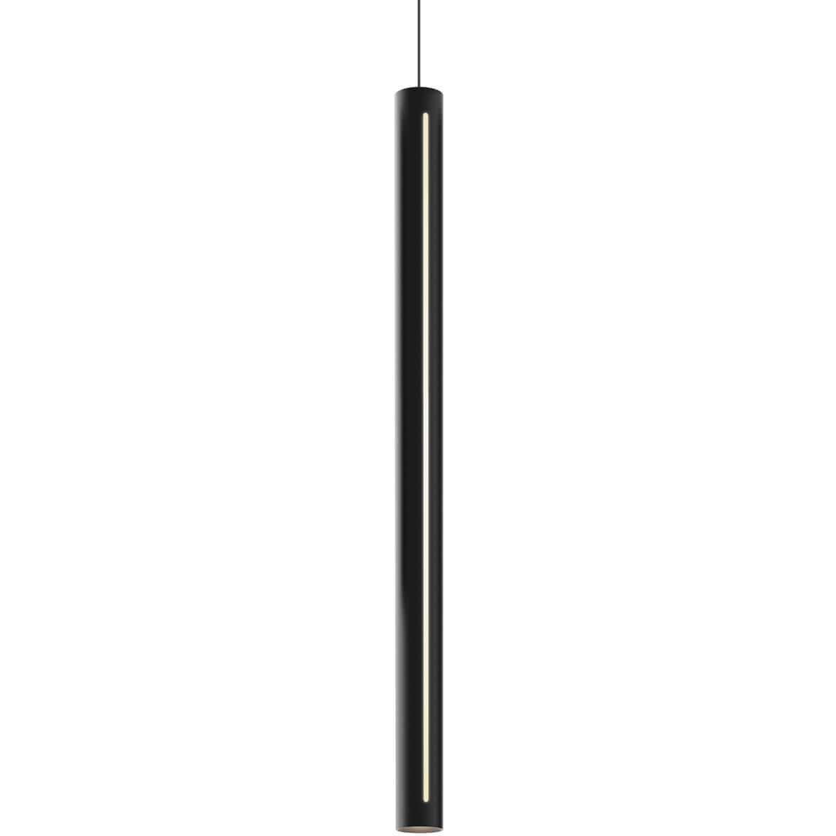 Linea LED 1.9 inch Black Pendant Ceiling Light, Cylinder