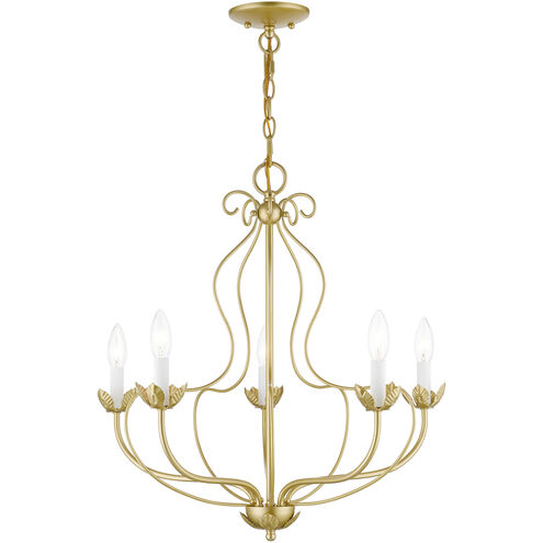 Katarina 5 Light 23 inch Soft Gold Chandelier Ceiling Light