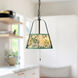 Alora Mood Scout 2 Light 13.25 inch Matte Black and Green Linen Pendant Ceiling Light