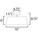 Paramount LED 16 inch Natural Aged Brass Flush Mount Ceiling Light