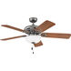 Lafayette 52 inch Pewter with Driftwood, Teak Blades Fan