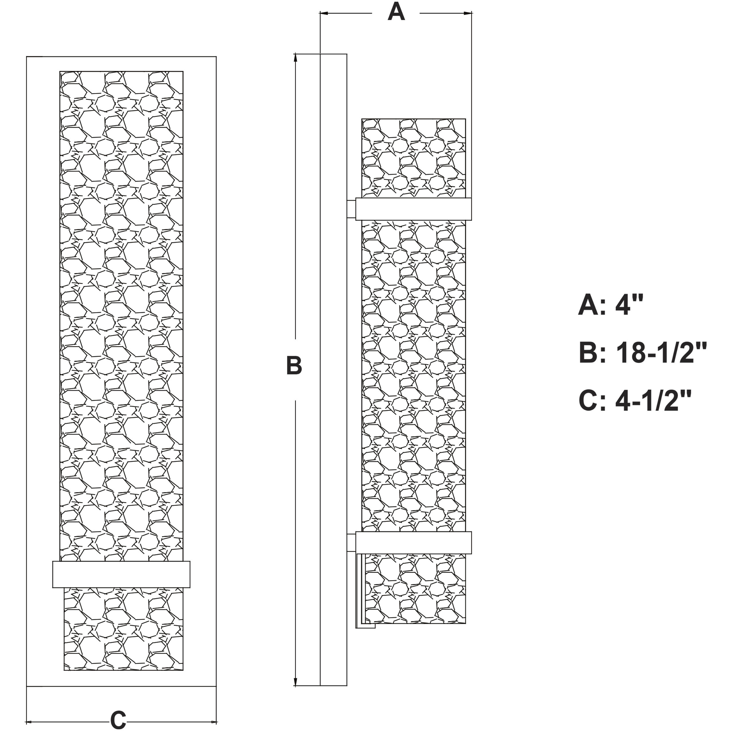 Vilo LED 4.5 inch Satin Nickel ADA Wall Light