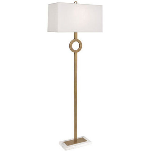 Oculus 62.13 inch 150.00 watt Warm Brass Floor Lamp Portable Light in Oyster Linen