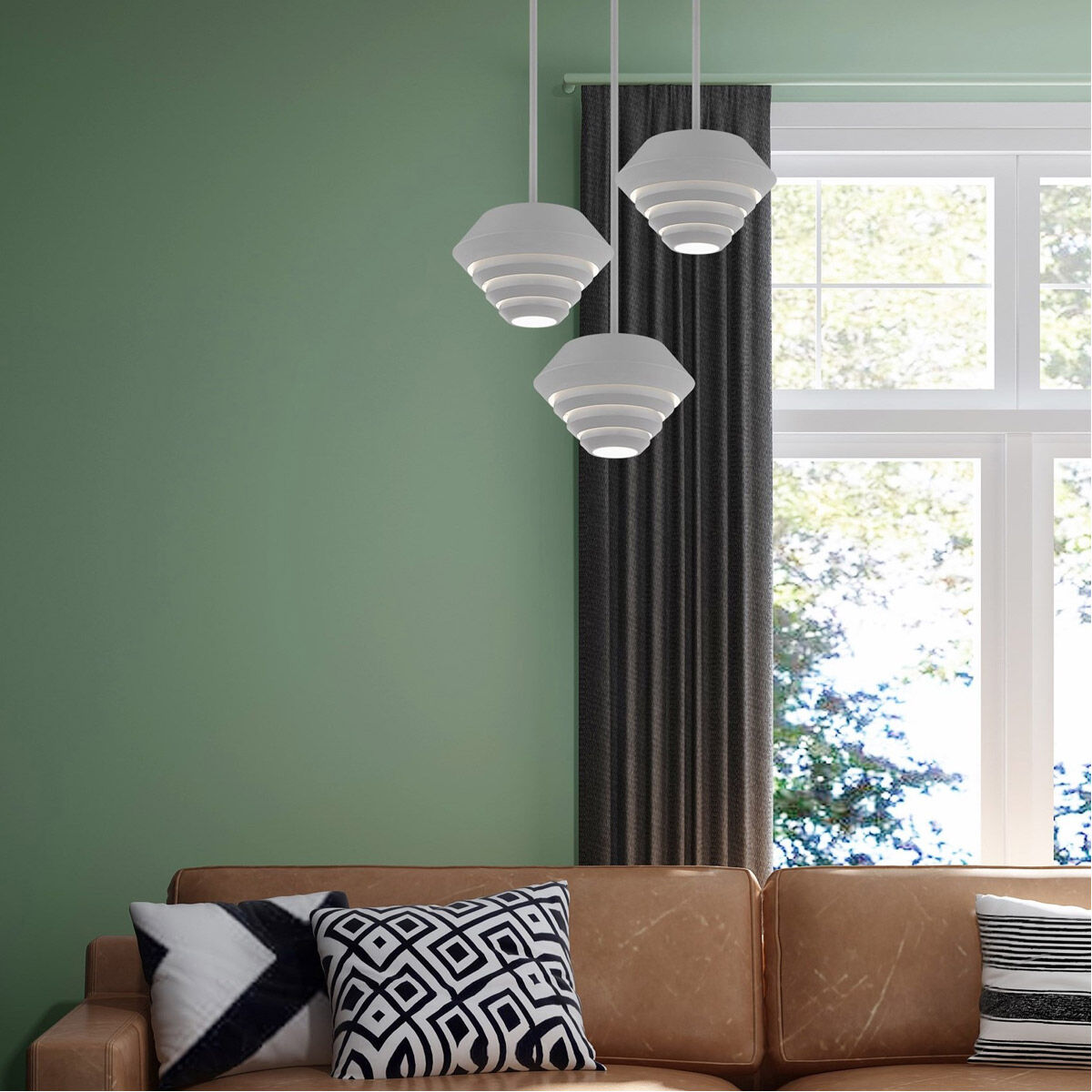 Amsterdam 1 Light 10 inch Nordic Gray Mini Pendant Ceiling Light