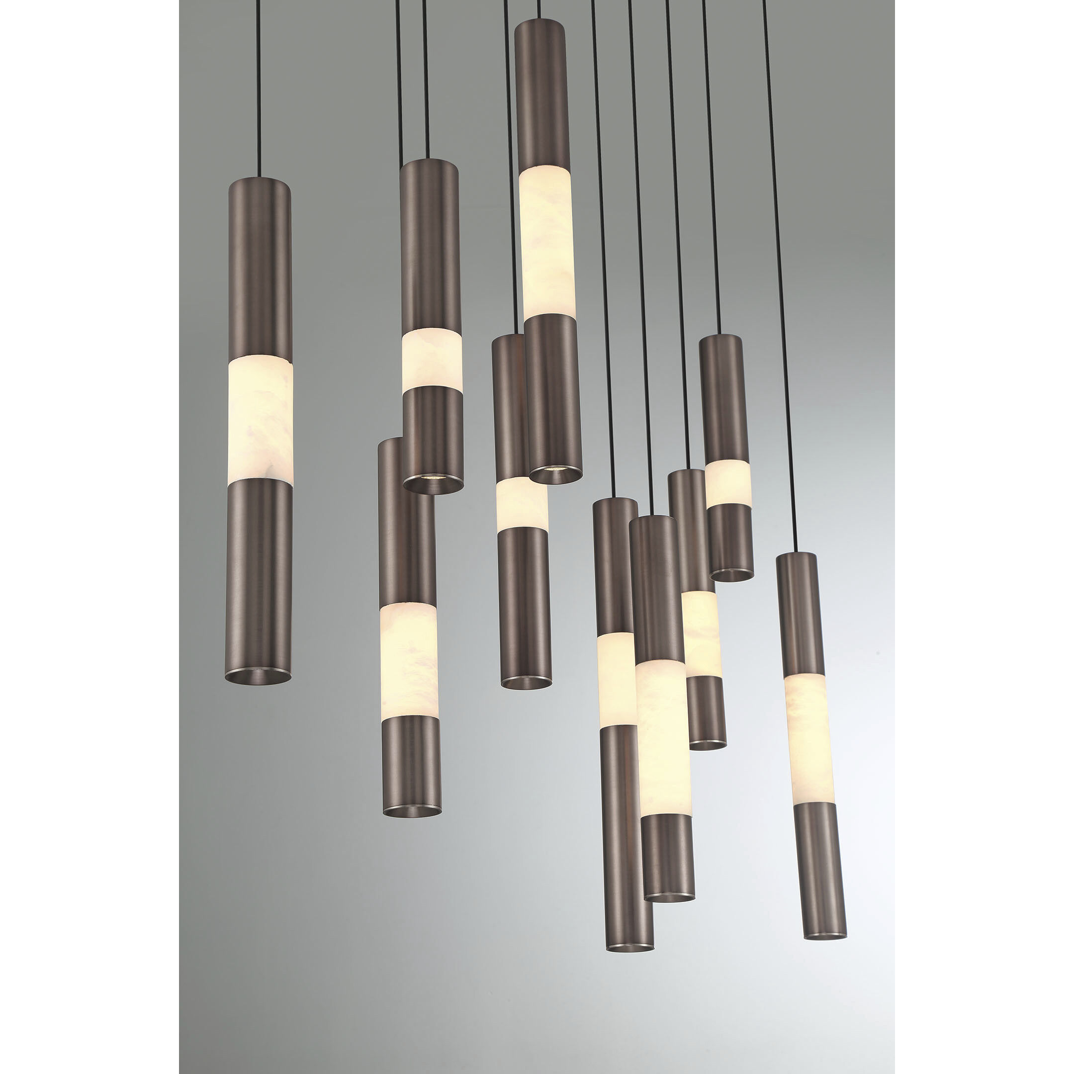 Ronda LED 50 inch Harlow Bronze Linear Chandelier Ceiling Light
