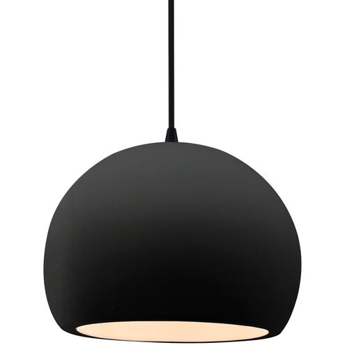 Radiance LED 10 inch Carbon Matte Black and Matte Black Pendant Ceiling Light