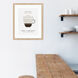 Cappuccino / Cold Brew / Flat White / Mocha Beige and Blue and Brown and Black Framed Art, Propac
