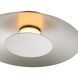 Luma LED 11.75 inch Sand Nickel Flush Mount Ceiling Light